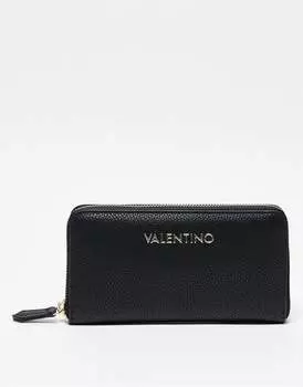 Valentino - Brixton - Черный кошелек с трехсторонней молнией Valentino Bags