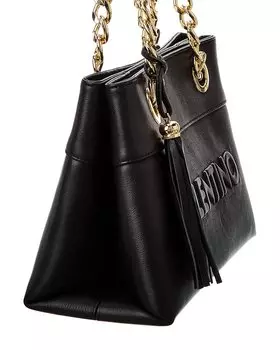 Valentino by Mario Valentino Kali Кожаная сумка через плечо с тиснением, черный