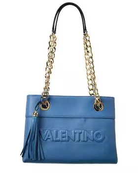 Valentino by Mario Valentino Kali Кожаная сумка через плечо с тиснением, синий