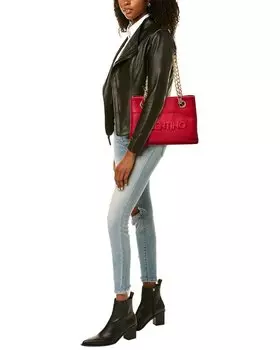 Valentino by Mario Valentino Kali Кожаная сумка через плечо с тиснением, красный