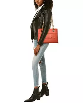 Valentino by Mario Valentino Kali Кожаная сумка через плечо с тиснением, оранжевый