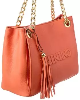 Valentino by Mario Valentino Кожаная сумка через плечо с тиснением Luisa, оранжевый