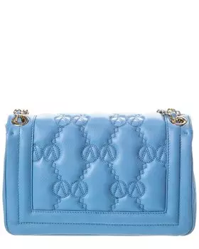 Valentino by Mario Valentino Кожаная сумка через плечо Alice Monogram, серый