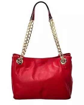 Valentino by Mario Valentino Luisa Signature Кожаная сумка через плечо, красный