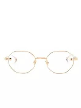 Valentino Eyewear очки VLX122 в восьмиугольной оправе, золотистый