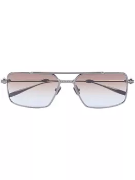 Valentino Eyewear солнцезащитные очки-пилоты Rockstud, черный