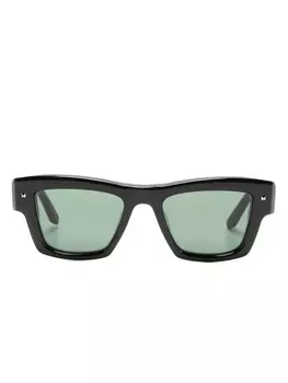Valentino Eyewear солнцезащитные очки с логотипом, черный