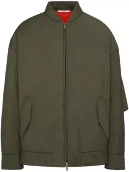 Valentino Garavani бомбер-пуховик, зеленый