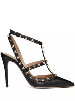 Valentino Garavani босоножки Rockstud 100, черный