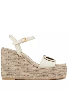 Valentino Garavani босоножки VLogo 110 с вырезами, белый