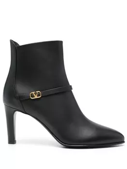 Valentino Garavani ботильоны с логотипом VLogo Signature, черный