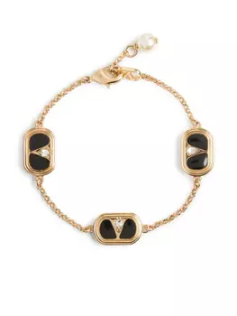 Valentino Garavani браслет Oval, золотой