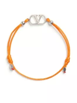 Valentino Garavani браслет с логотипом VLogo Signature, оранжевый