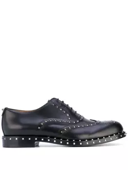 Valentino Garavani броги Rockstud, черный