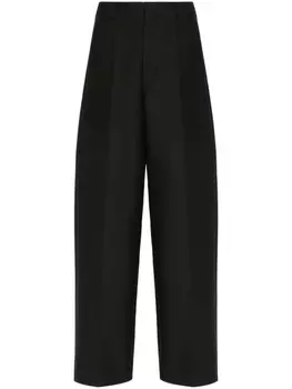 Valentino Garavani брюки Crepe Couture строгого кроя, черный