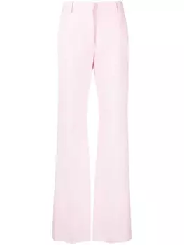 Valentino Garavani брюки строгого кроя с завышенной талией, розовый
