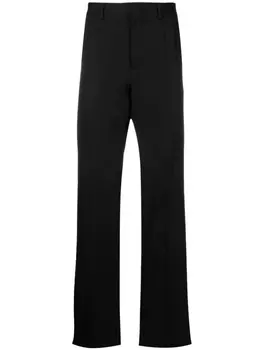 Valentino Garavani брюки строгого кроя со складками, черный