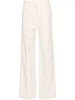Valentino Garavani брюки Toile Iconographe строгого кроя, белый