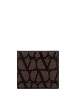 Valentino Garavani бумажник Toile Iconographe, коричневый