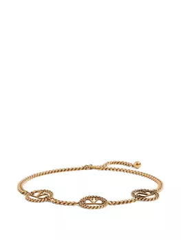 Valentino Garavani цепочный ремень с логотипом VLogo Signature, золотой