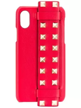Valentino Garavani чехол Rockstud для iPhone X, красный