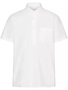 Valentino Garavani декорированная рубашка поло, белый