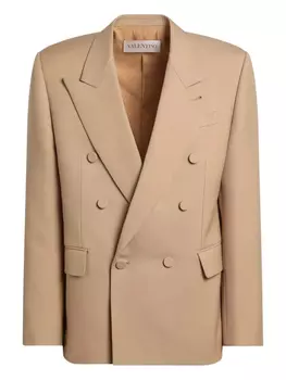 Valentino Garavani двубортный пиджак, нейтральный