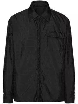 Valentino Garavani двусторонняя куртка с узором Toile Iconographe, черный