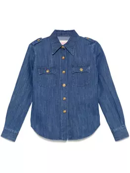 Valentino Garavani джинсовая рубашка, синий