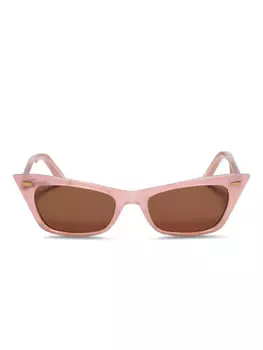 VALENTINO GARAVANI EYEWEAR солнцезащитные очки «кошачий глаз», розовый