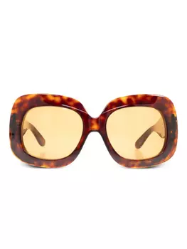 VALENTINO GARAVANI EYEWEAR Солнцезащитные очки с логотипом VLogo, коричневый