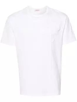 Valentino Garavani футболка с цветочной аппликацией, белый