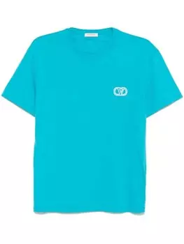 Valentino Garavani футболка с фирменным логотипом VLogo, синий
