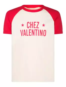 Valentino Garavani футболка с круглым вырезом, нейтральный