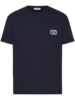 Valentino Garavani футболка с логотипом VLogo Signature, синий