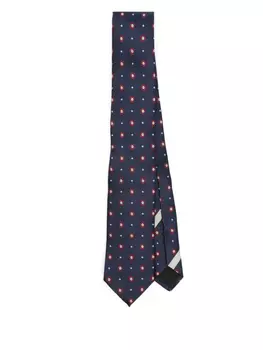 Valentino Garavani галстук с жаккардовым узором, синий