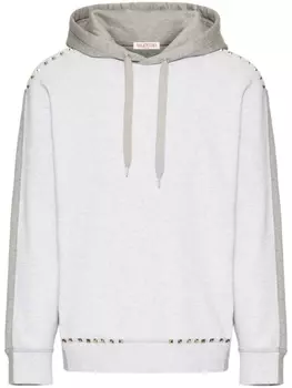 Valentino Garavani худи Rockstud, серый