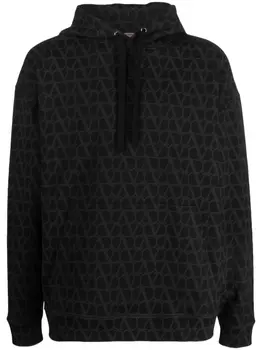 Valentino Garavani худи с узором Toile Iconographe, черный