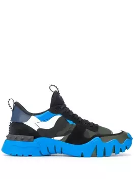Valentino Garavani камуфляжные кроссовки Rockrunner Plus, черный