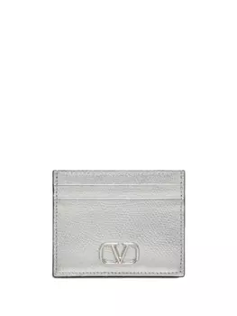Valentino Garavani картхолдер с логотипом VLogo Signature, серый
