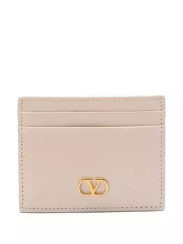 Valentino Garavani картхолдер с логотипом VLogo Signature, нейтральный цвет