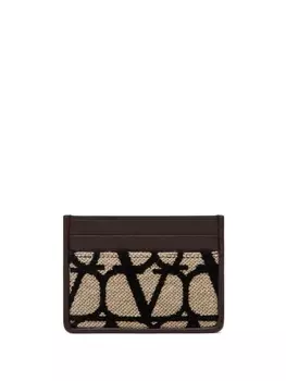 Valentino Garavani картхолдер Toile Iconographe, нейтральный цвет