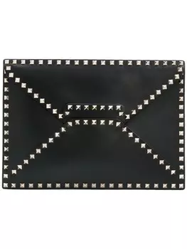 Valentino Garavani клатч Rockstud, черный