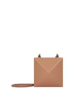 Valentino Garavani клатч с геометричной формы, нейтральный цвет