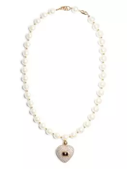 Valentino Garavani колье Coeur Royal, золотой