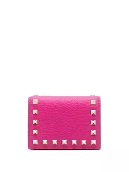Valentino Garavani компактный кошелек Rockstud, розовый