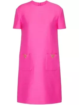 Valentino Garavani короткое платье Crepe Couture, розовый