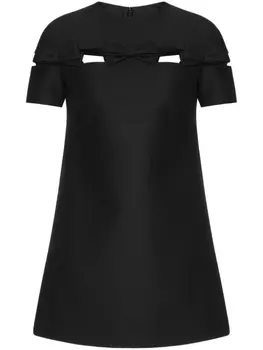 Valentino Garavani короткое платье Crepe Couture, черный