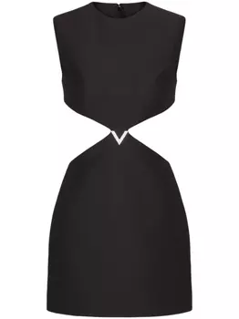 Valentino Garavani короткое платье Crepe Couture, черный