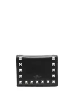 Valentino Garavani кошелек Rockstud, черный